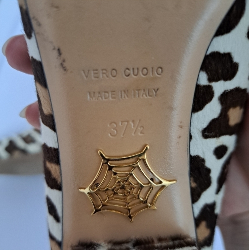 Charlotte Olmpia Oprah leopard calf hair pump 7.5 - Picture 8 of 9